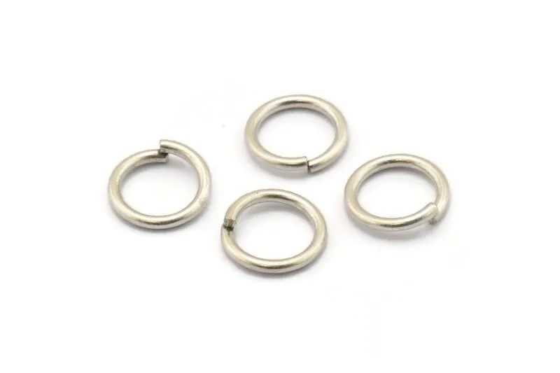 12mm Jump Ring, 24 Antique Silver Plated Brass Jump Ring Connectors, Findings (12x1.5mm) D0232 H0029