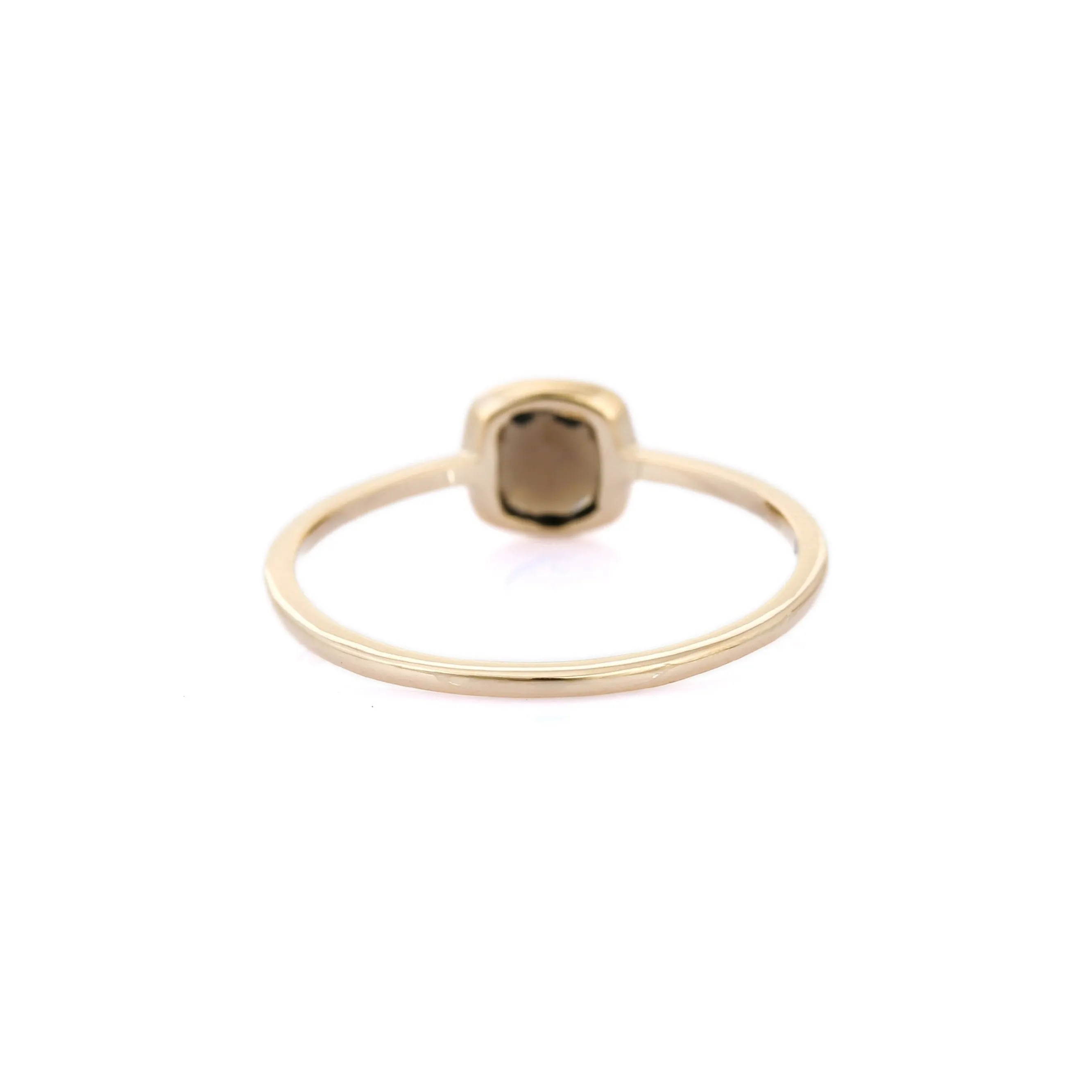 14K Yellow Gold Quartz Ring