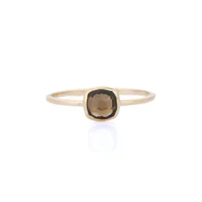 14K Yellow Gold Quartz Ring