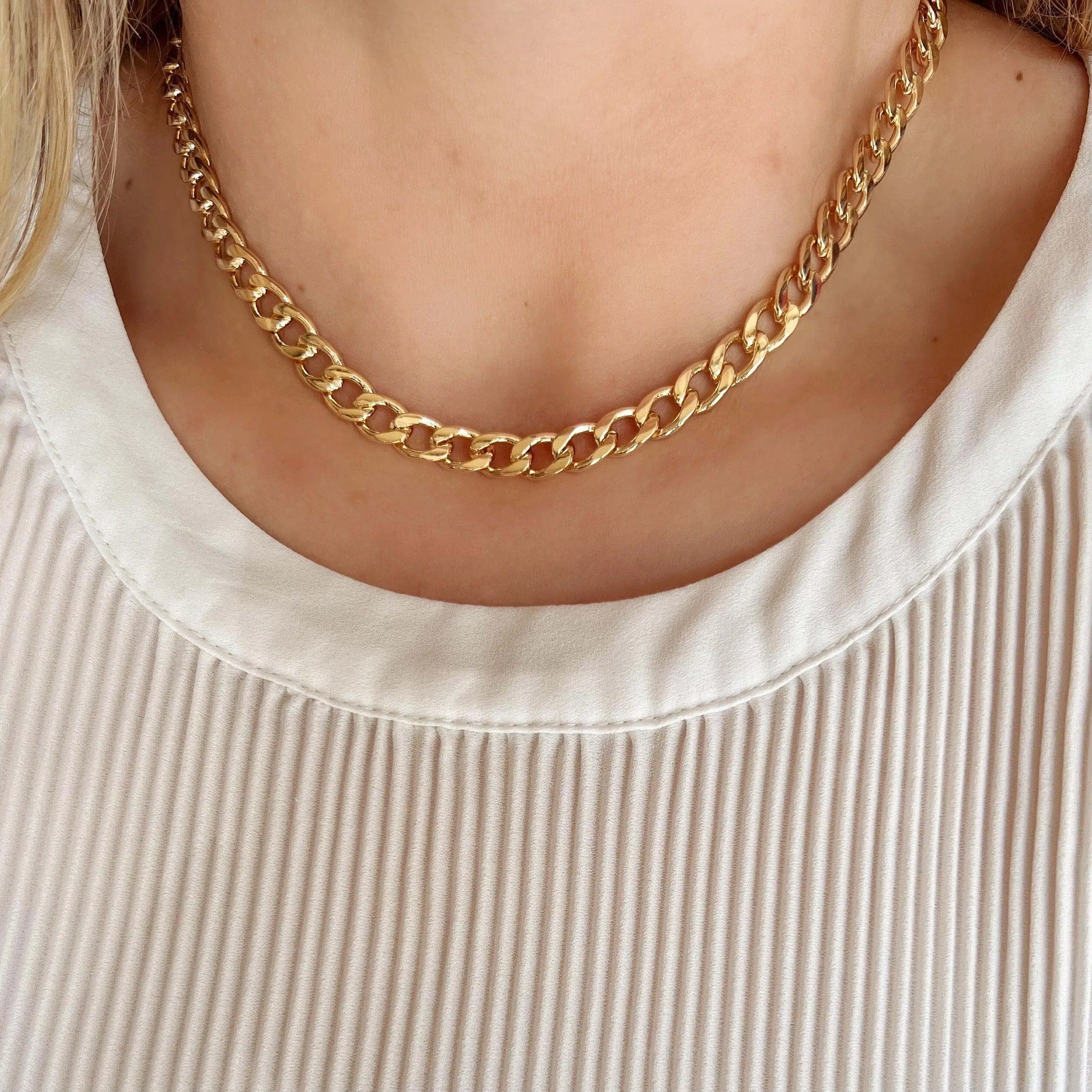 18k Gold Filled Chunky Cuban Necklace