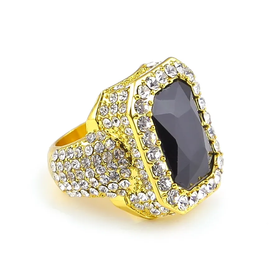 18k Gold Plated Iced Ruby Bling Ring