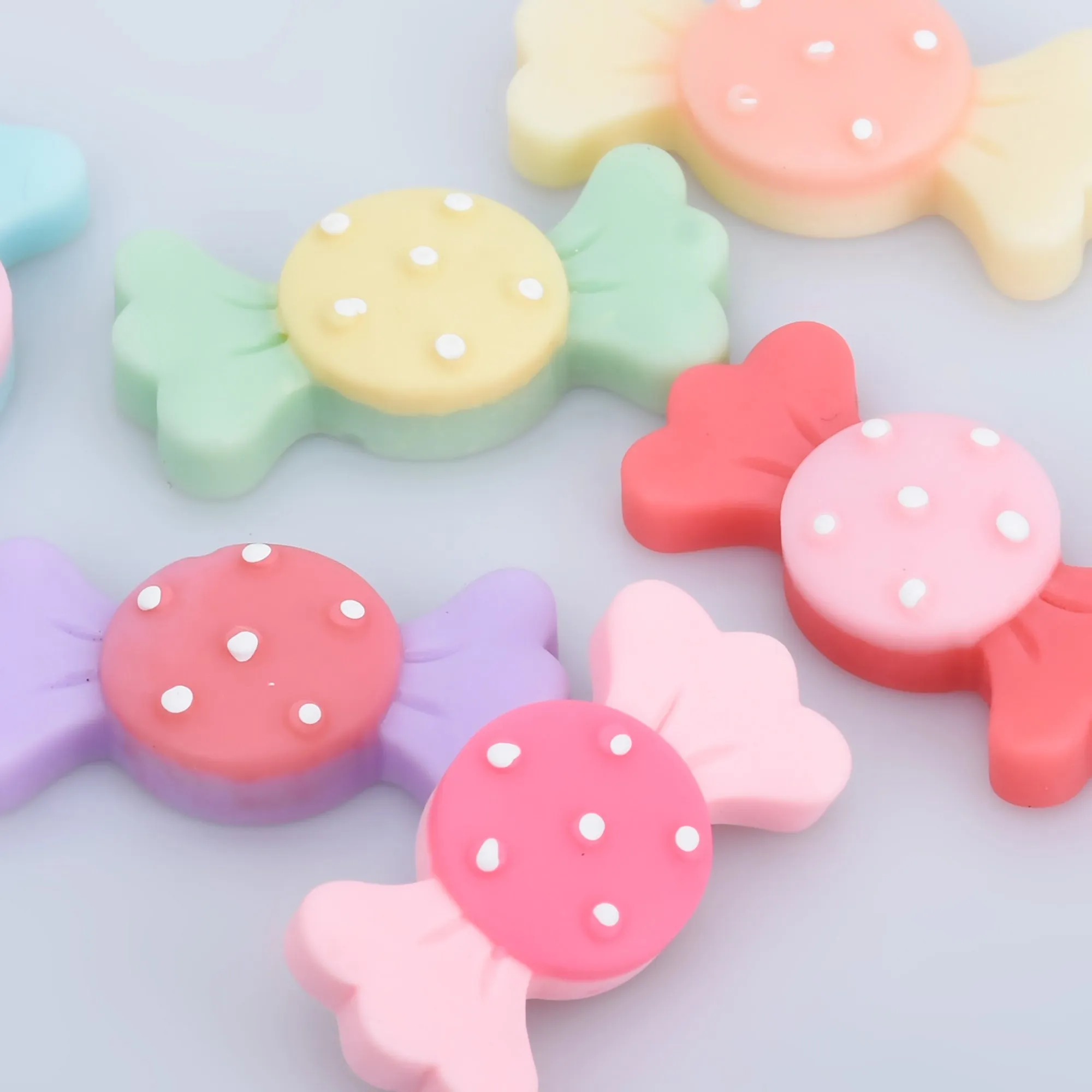 32*15mm Flatback Resins Kawaii Cabochons Candy Polymer Clay Slime Charms Diy Hair accessories 20pcs 102805