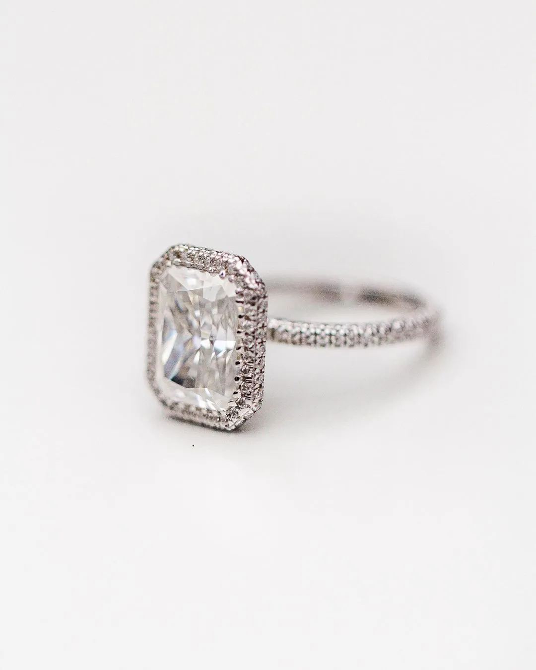 5.30CT Radiant Cut Engagement Ring