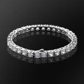 5mm White Gold/14K Gold Womens CZ Diamond Tennis Bracelet KRKC