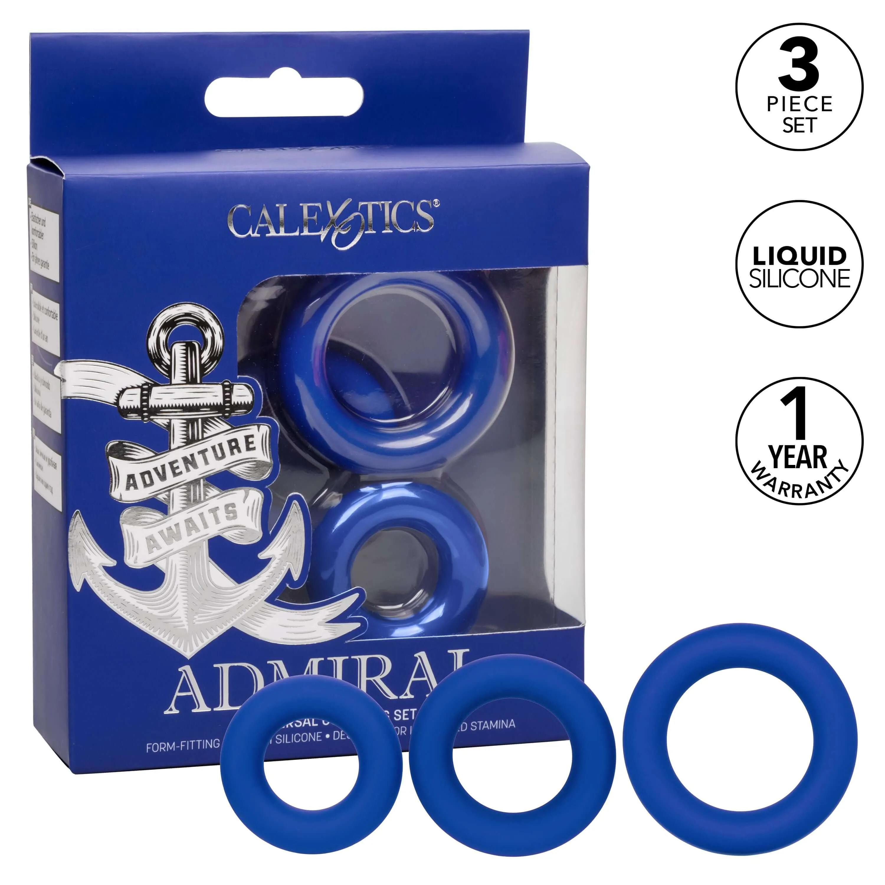 Admiral Universal Cock Ring Set - Enhance Your Performance