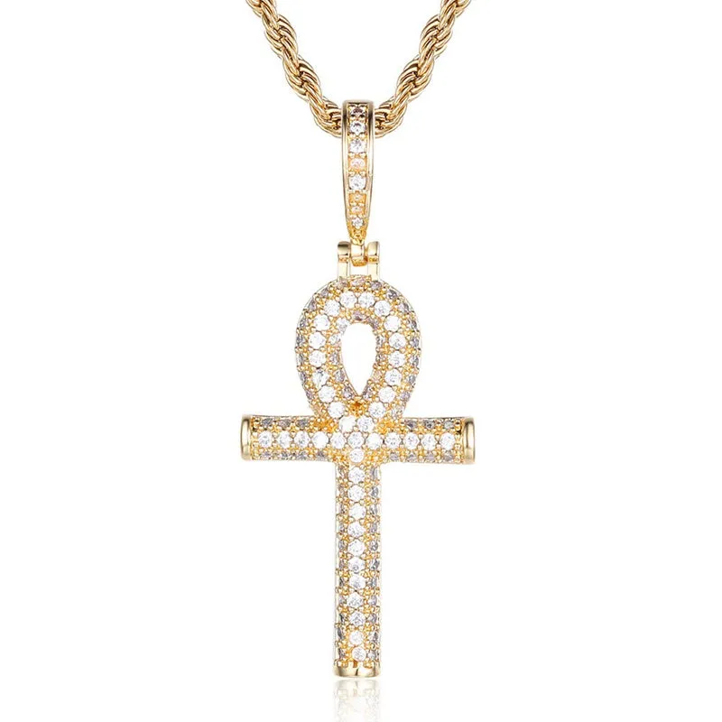 Ankh Cross Pendant - Gold