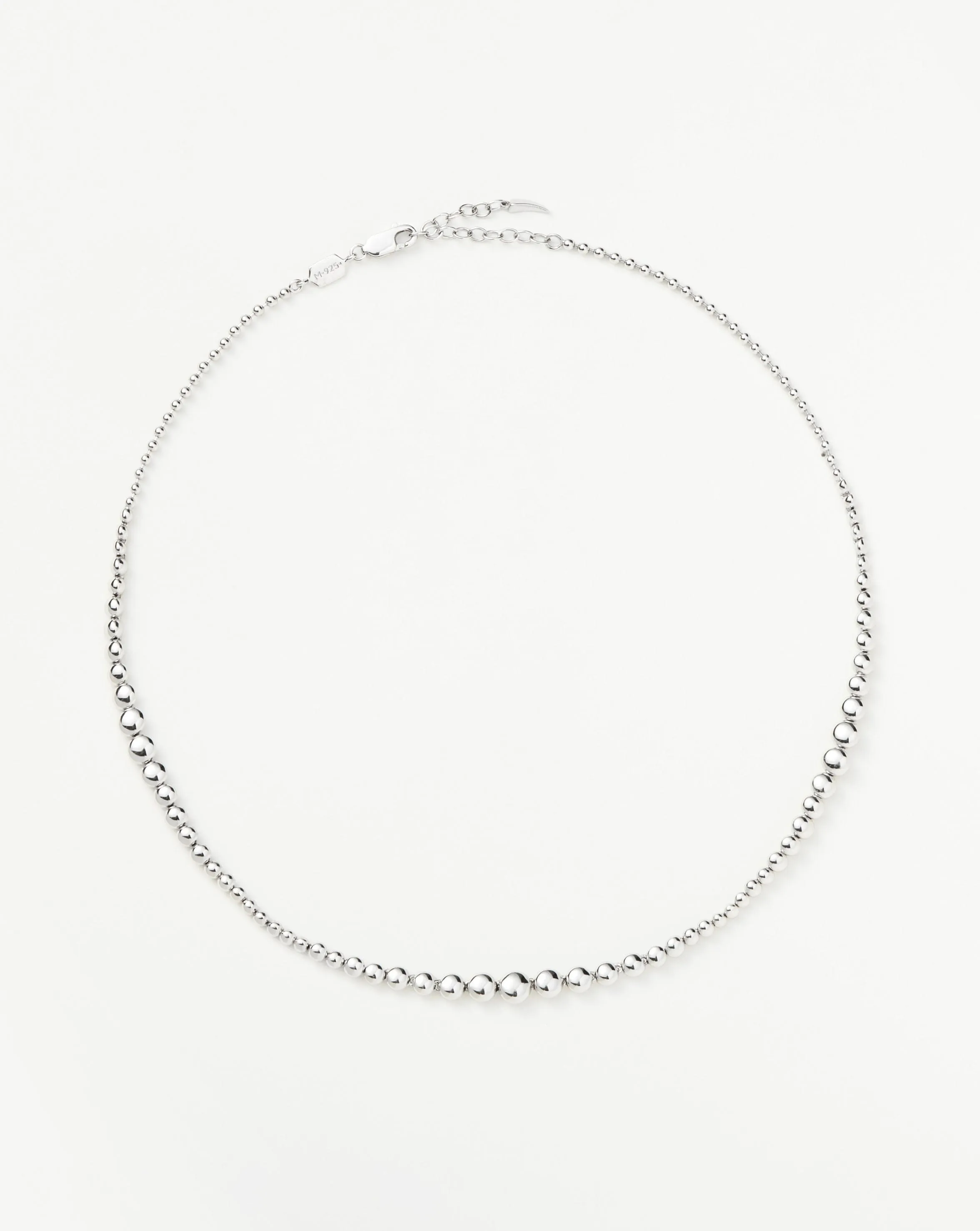 Articulated Beaded Choker | Sterling Silver