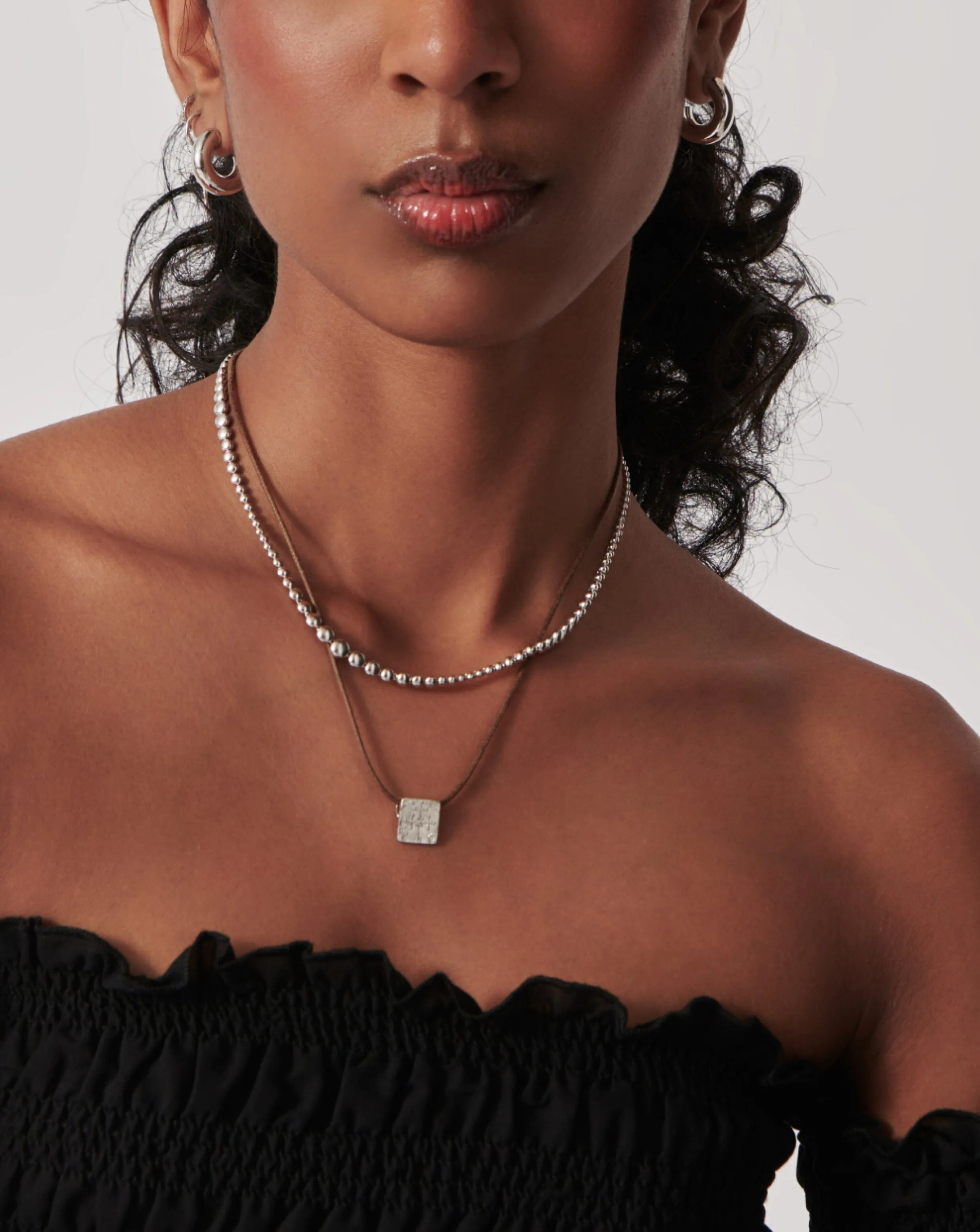 Articulated Beaded Choker | Sterling Silver