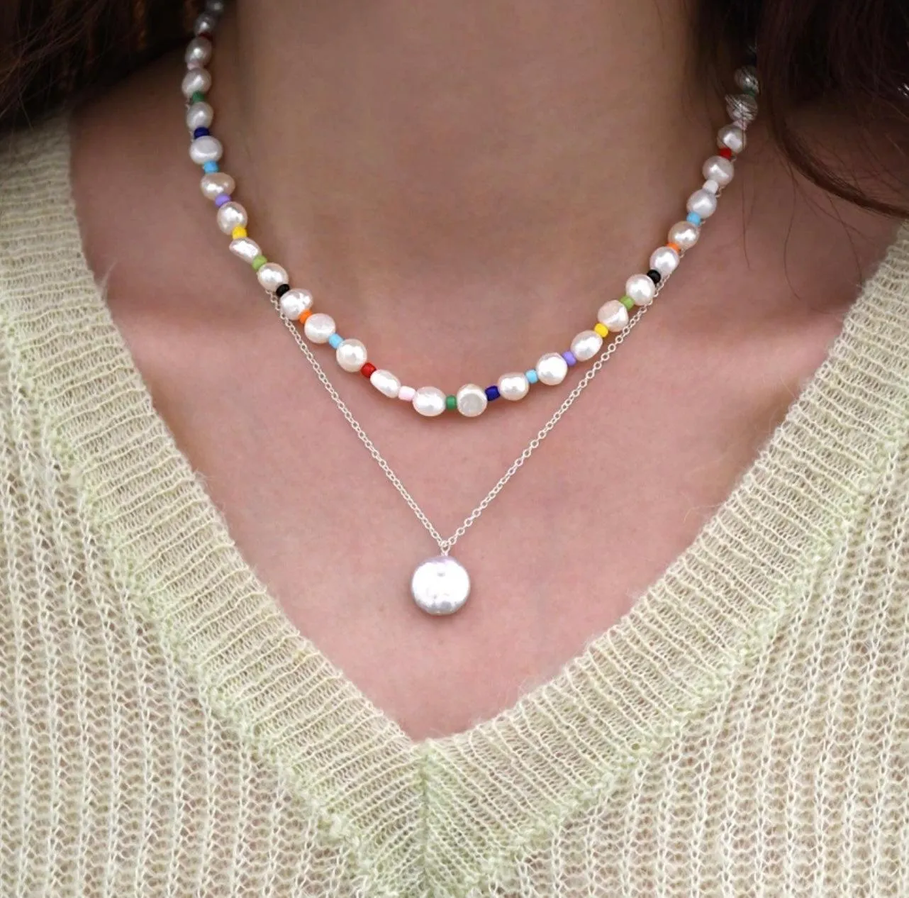 Baroque Pearl Beaded Necklace Ola