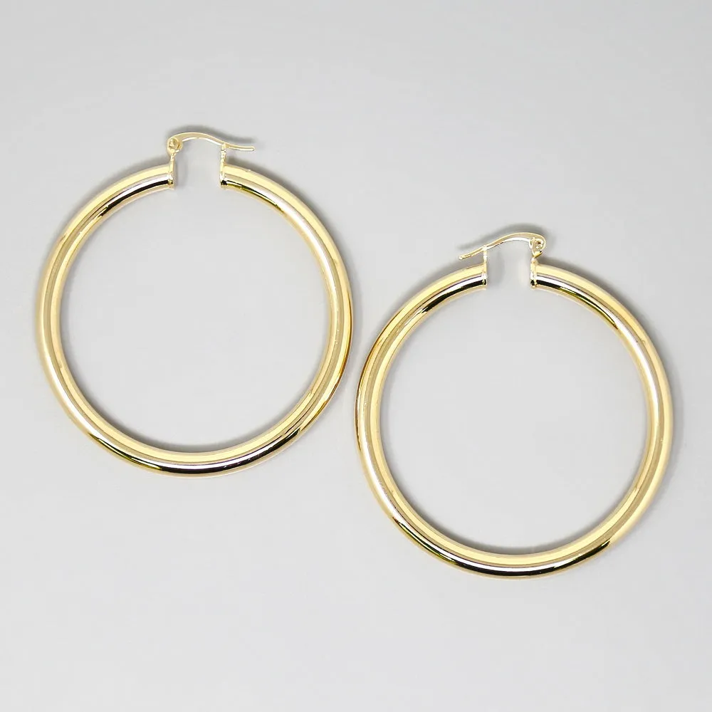 Basic Hoop Earrings (60 mm)