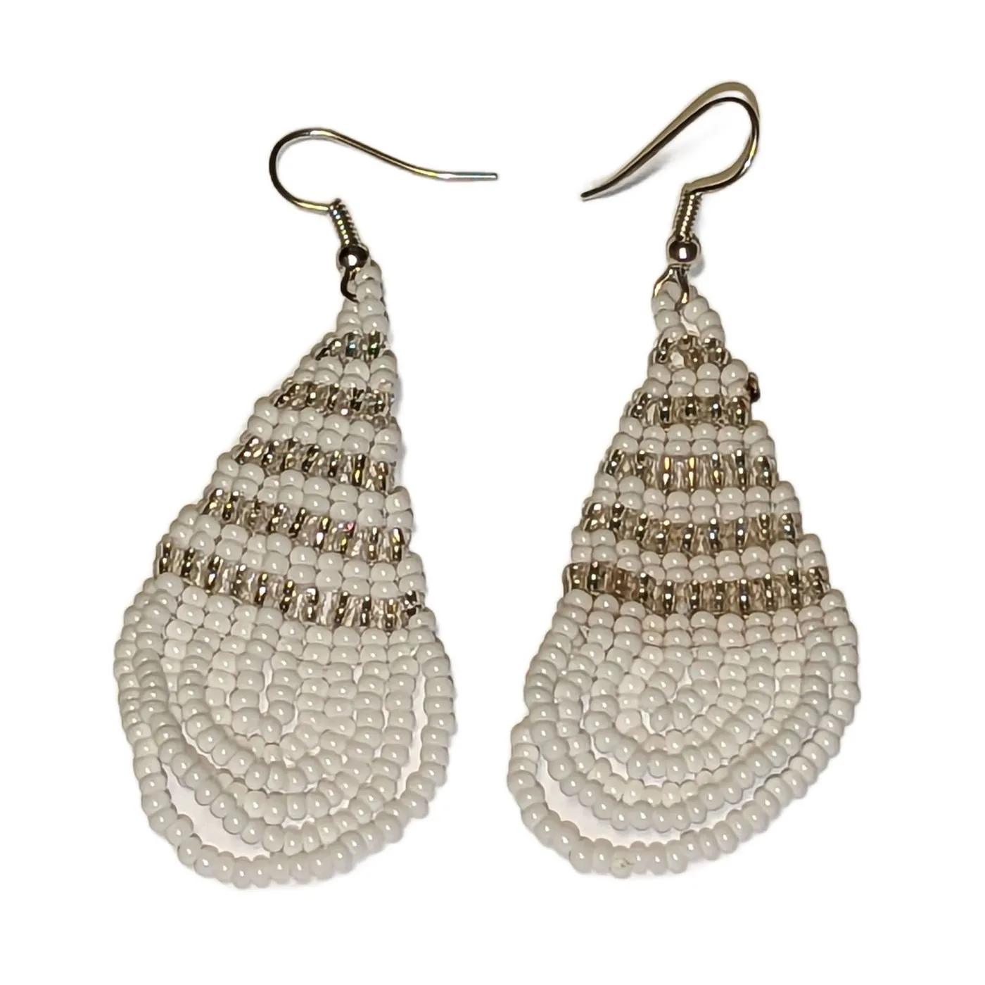 Beaded Tear Drop Earrings Medium - Assorted Colors