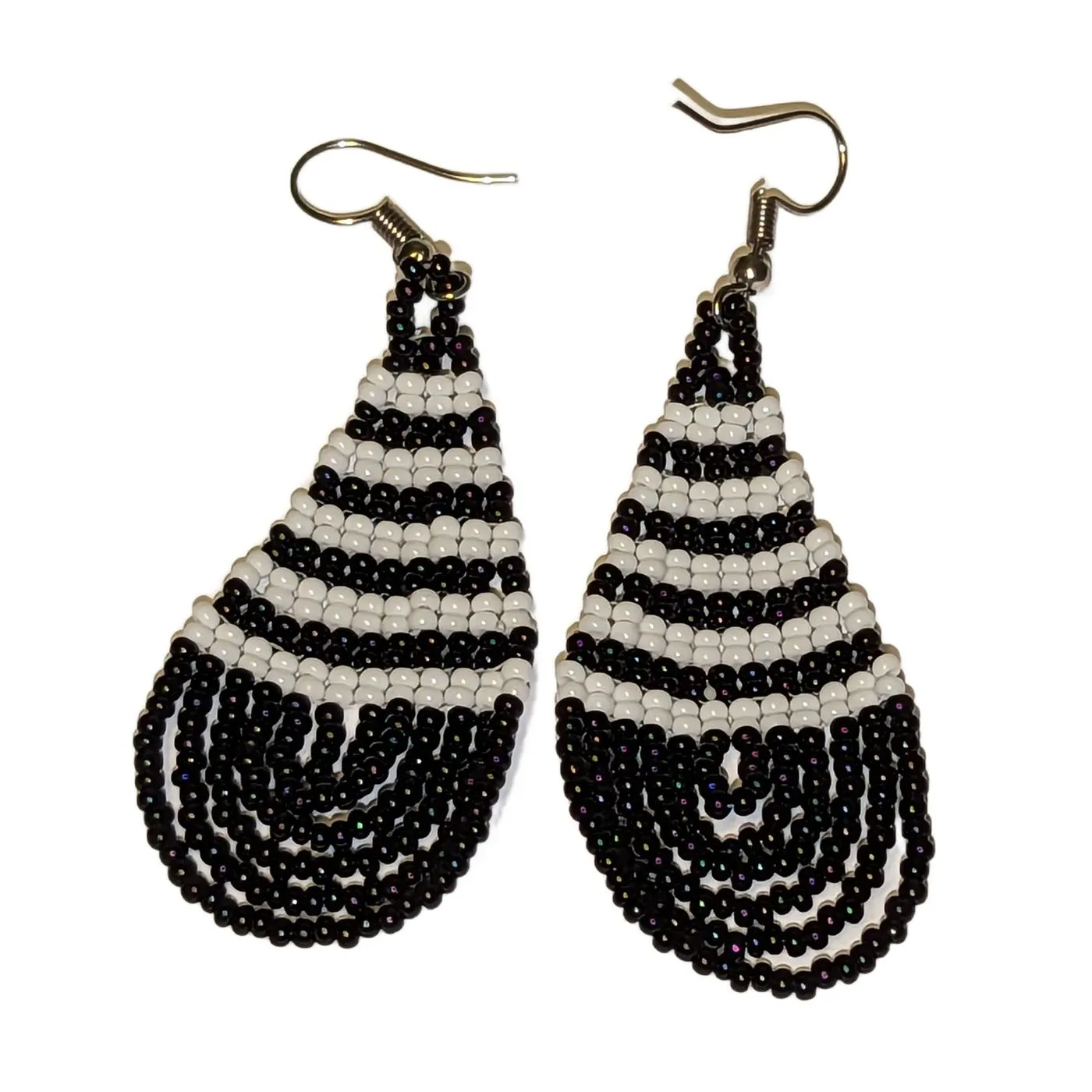 Beaded Tear Drop Earrings Medium - Assorted Colors