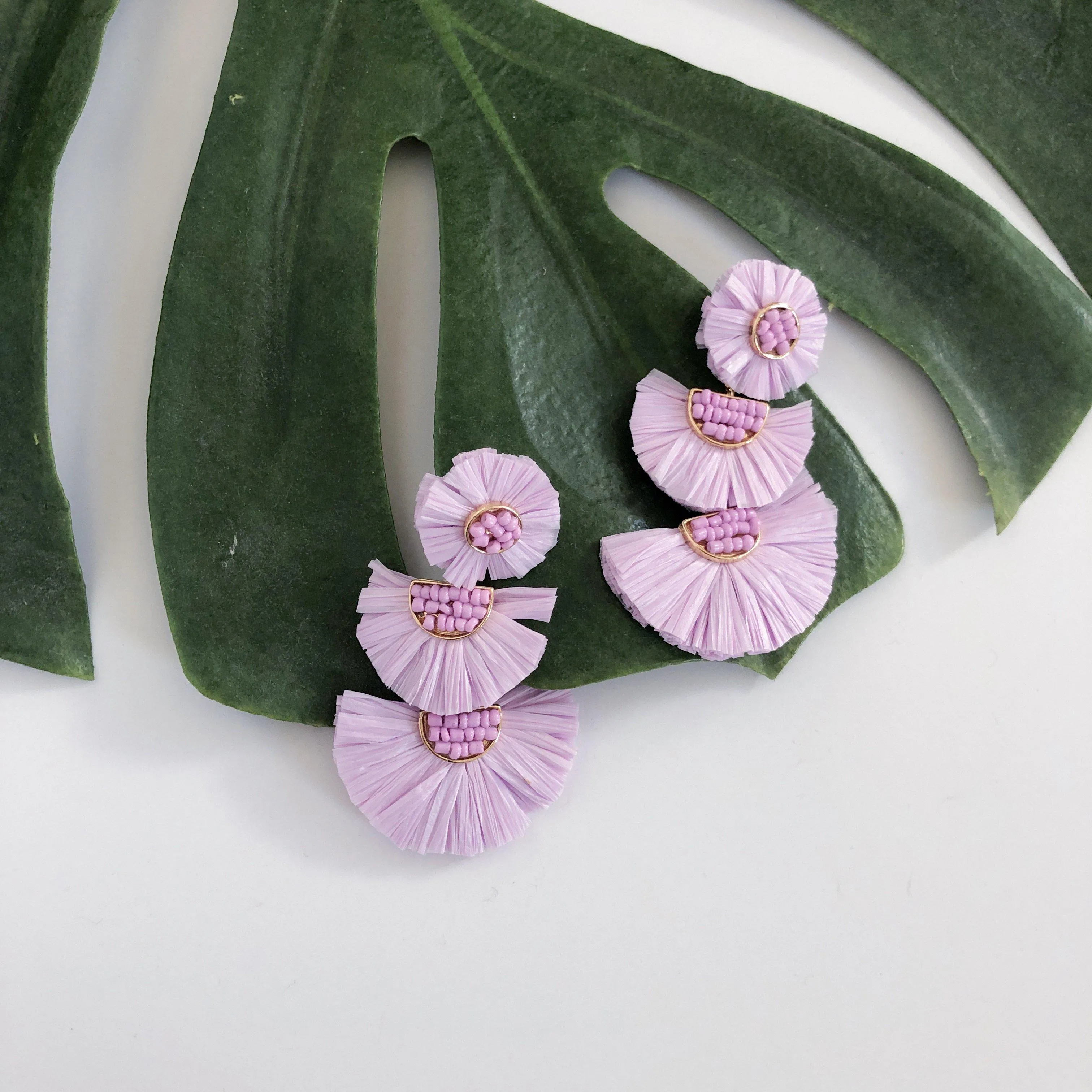 Bellini Raffia Statement Earrings - LAST CHANCE!