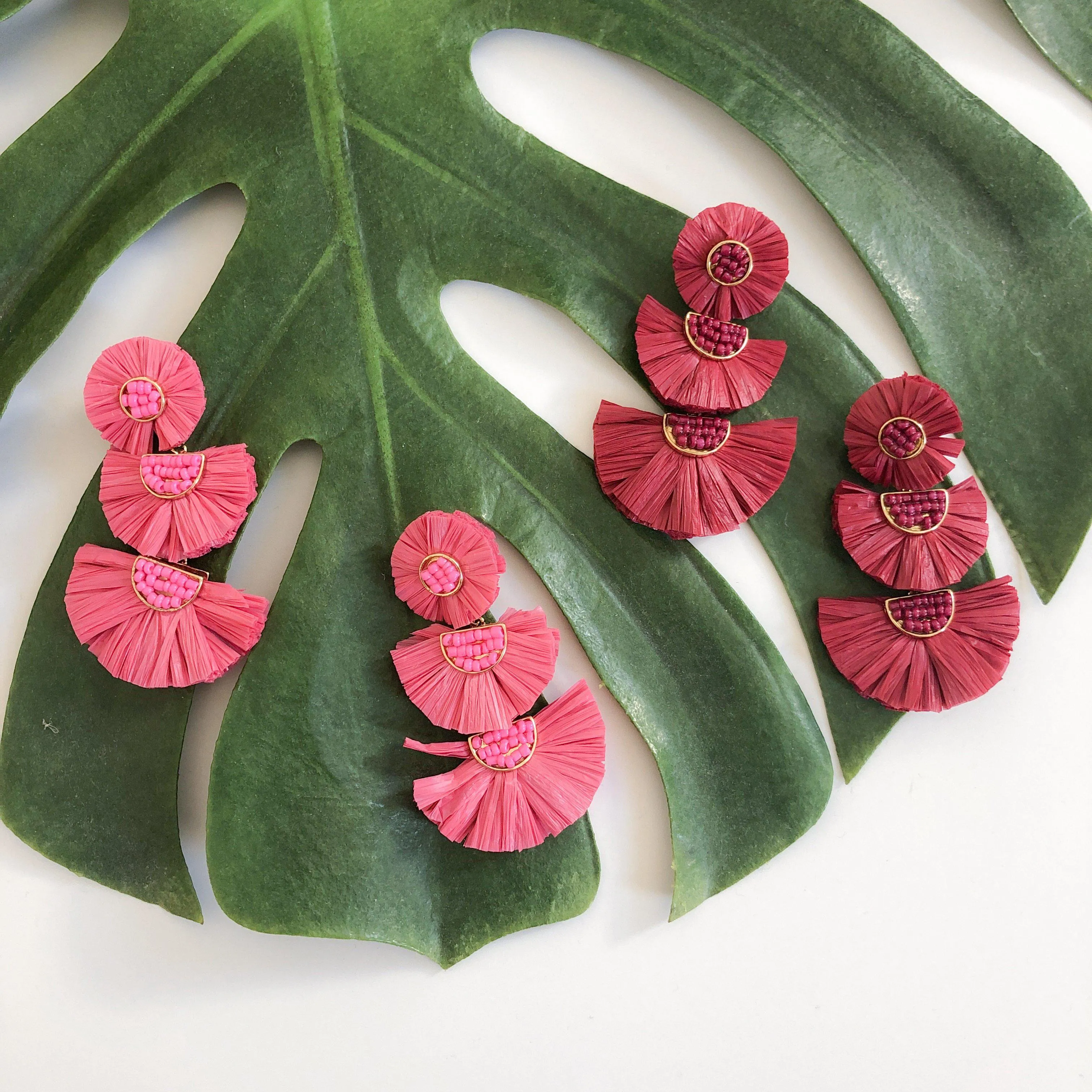 Bellini Raffia Statement Earrings - LAST CHANCE!