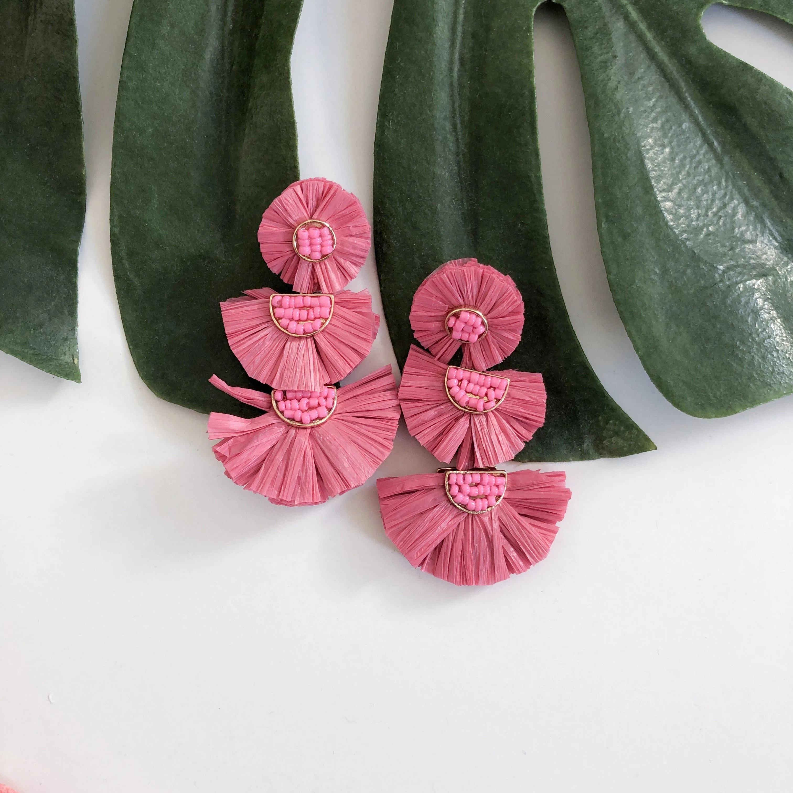 Bellini Raffia Statement Earrings - LAST CHANCE!