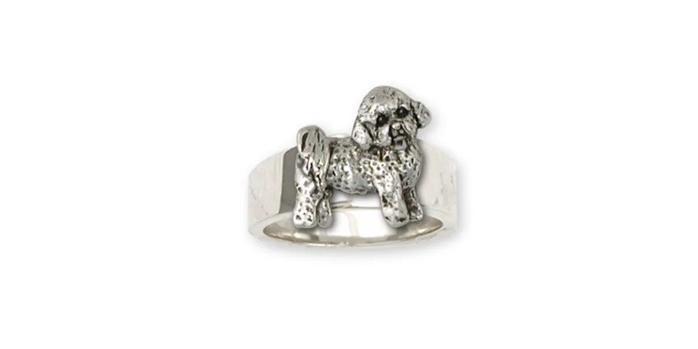 Bichon Frise Ring Jewelry Sterling Silver Handmade Dog Ring BF9-R