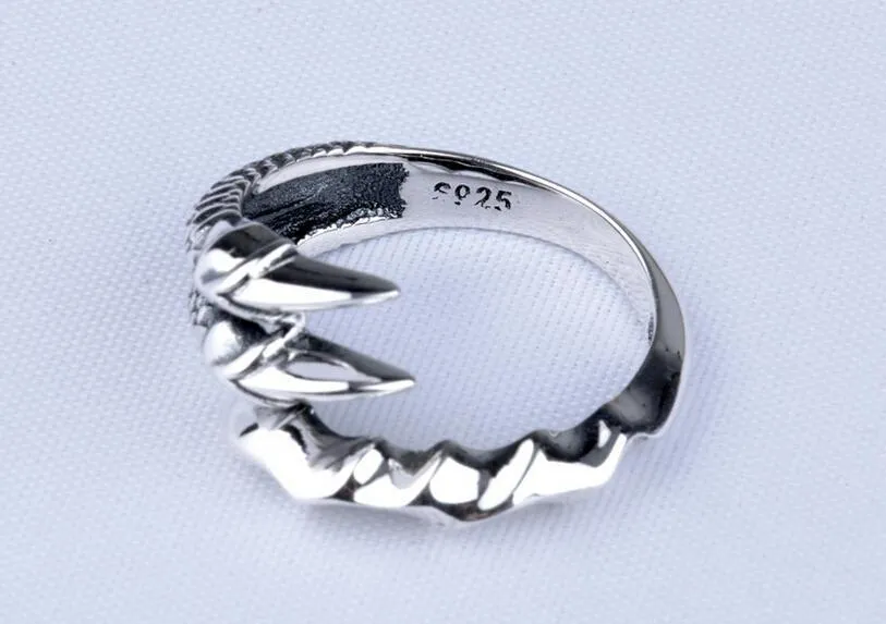 Bone Dragon Claw Ring