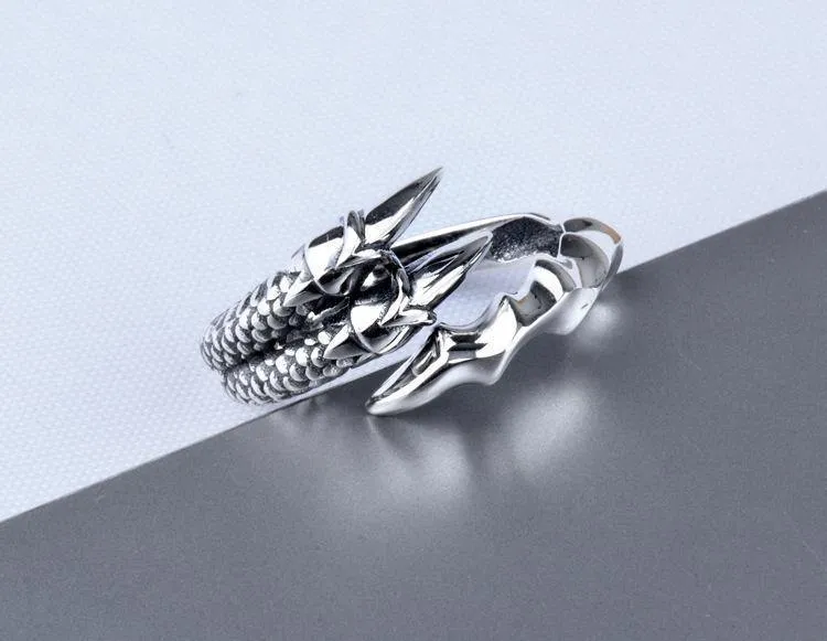 Bone Dragon Claw Ring