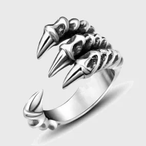 Bone Dragon Claw Ring