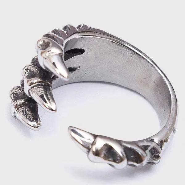 Bone Dragon Claw Ring