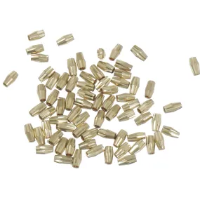 Brass Bicone Spacer Beads 3.5*6mm Oval Faceted Beads Spacers 1.5mm Hole 50pcs 10377150