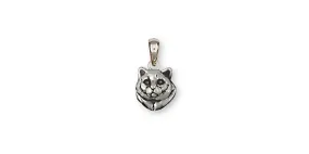 British Shorthair Pendant Jewelry Sterling Silver Handmade Cat Pendant BRS8-P