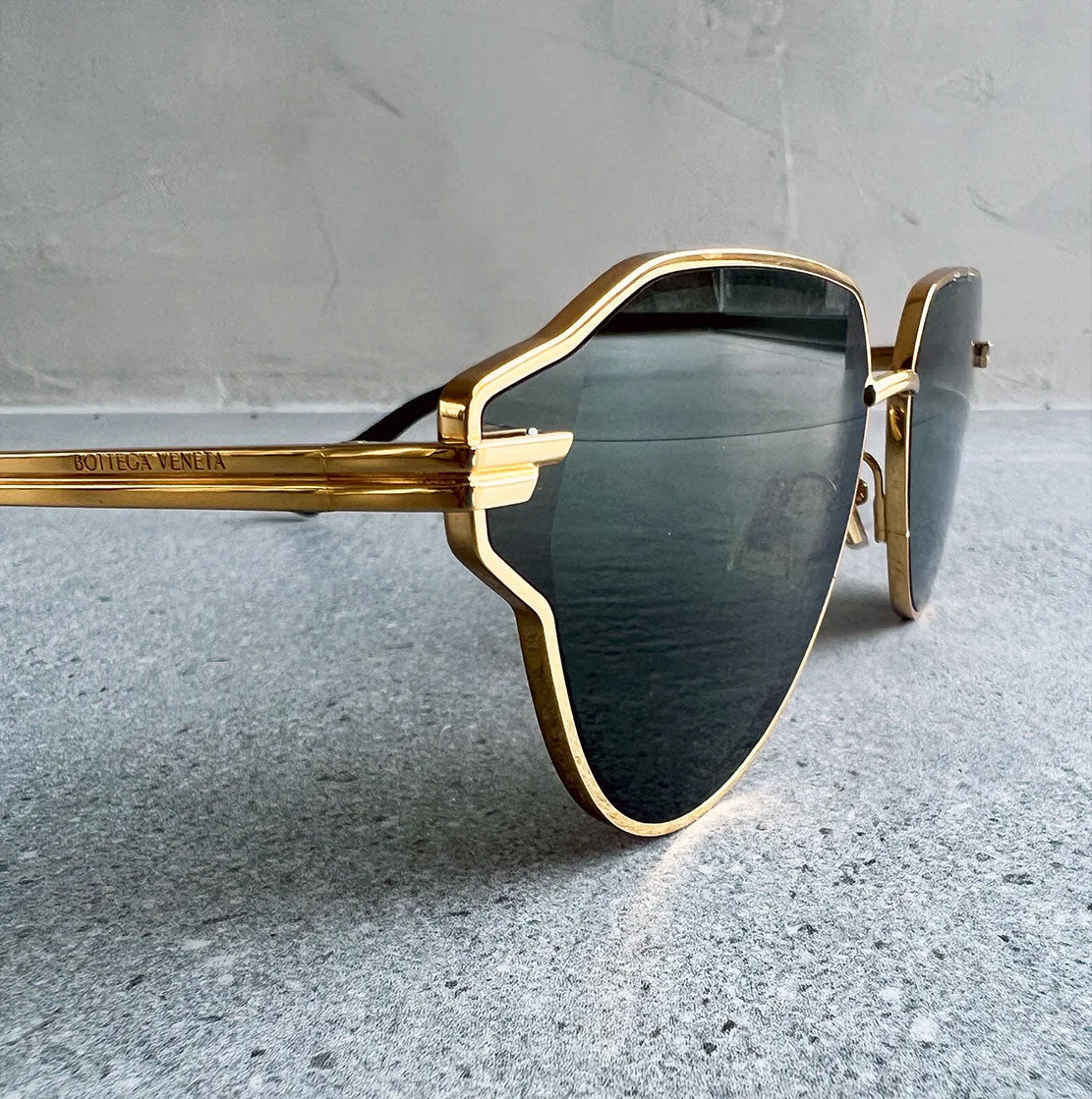 BV 1271S Glaze Metal Aviator, Gold