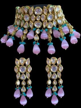 C75 Nikita high quality kundan choker with earrings ( SHIPS IN 4 WEEKS )