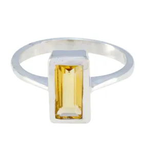 Chocolate-Box Stone Citrine 925 Sterling Silver Rings Statement Jewellery