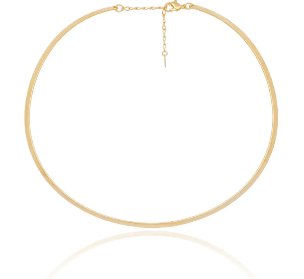 CHOKER NECKLACE FLAT BAND