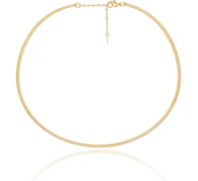 CHOKER NECKLACE FLAT BAND