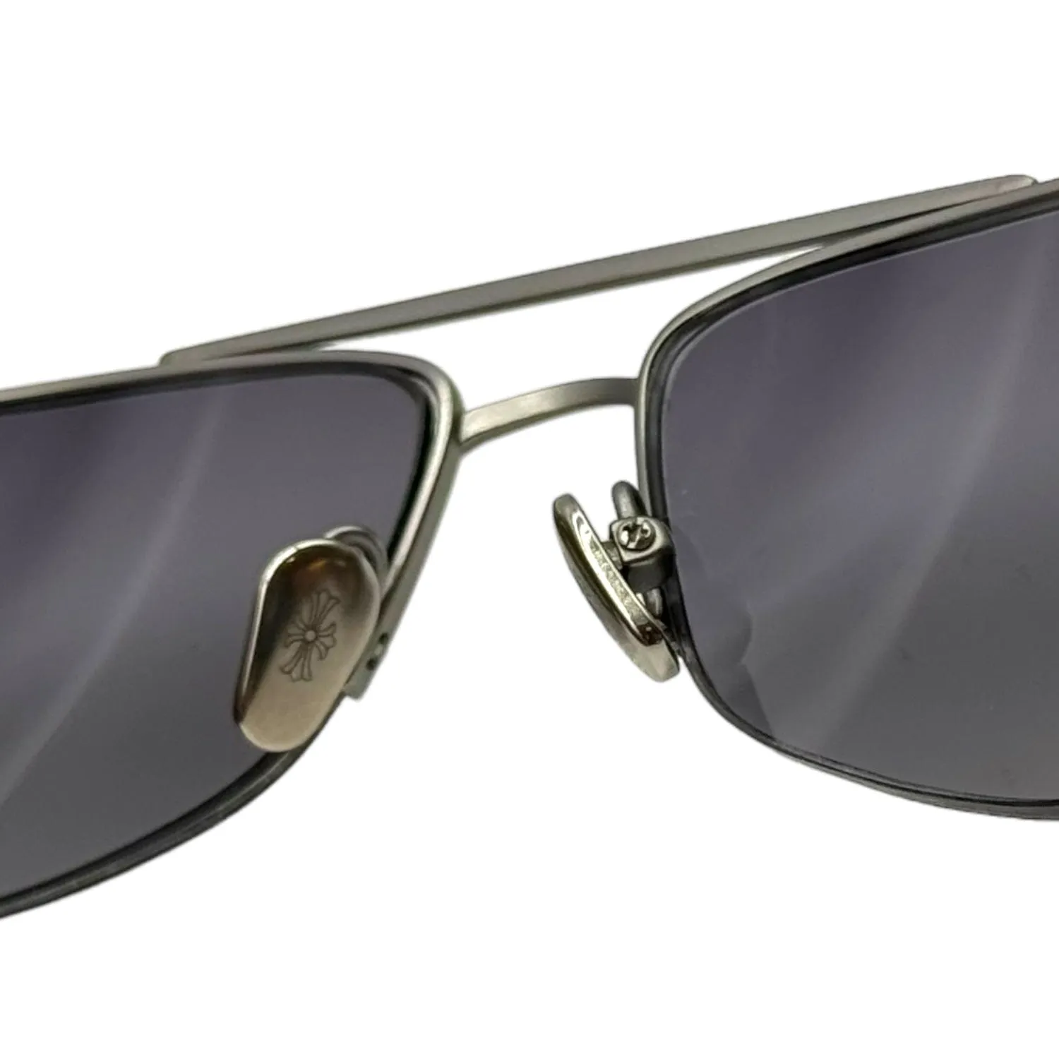 CHROME HEARTS Vintage Jet Aviator Unisex Sunglasses - Grey