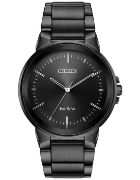 Citizen Eco-Drive Mens Axiom - Gray Tone - Black Dial - Gray Tone Bracelet