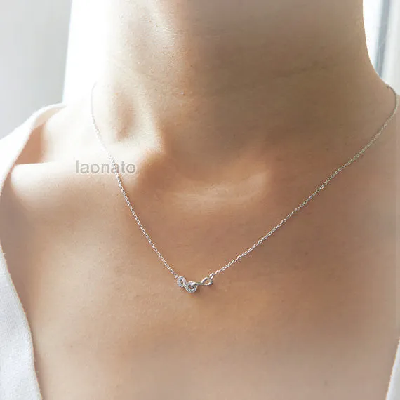 Crystal Infinity Necklace