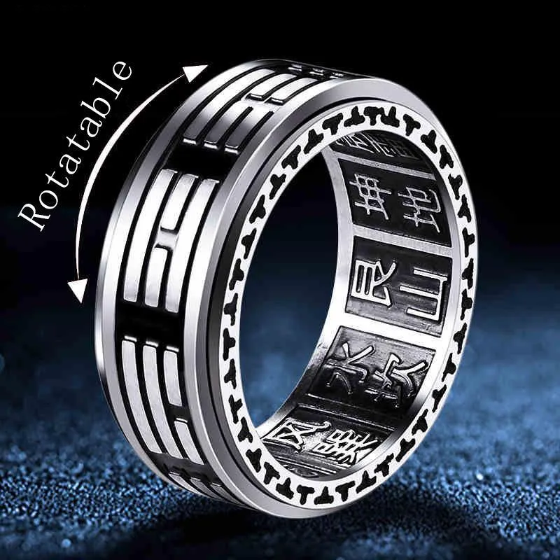 Eight Trigrams Spinner Ring