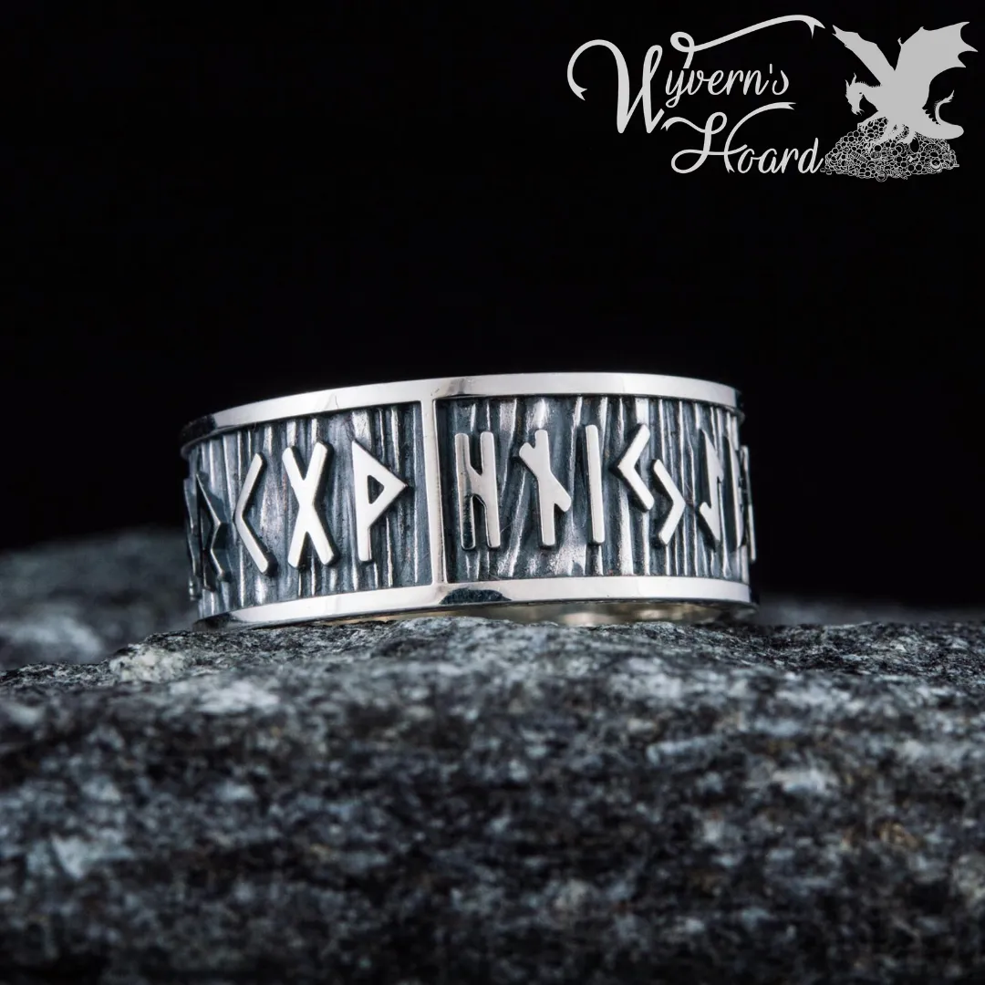 Elder Futhark Runes Ring