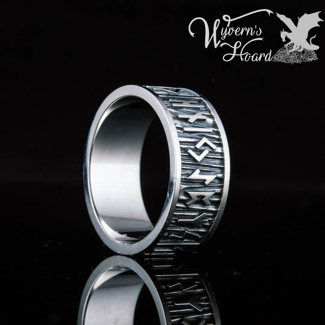 Elder Futhark Runes Ring