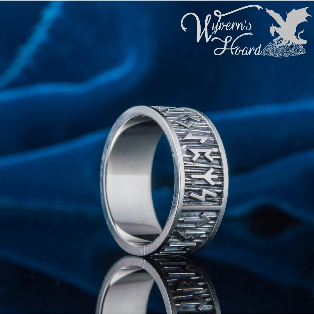 Elder Futhark Runes Ring