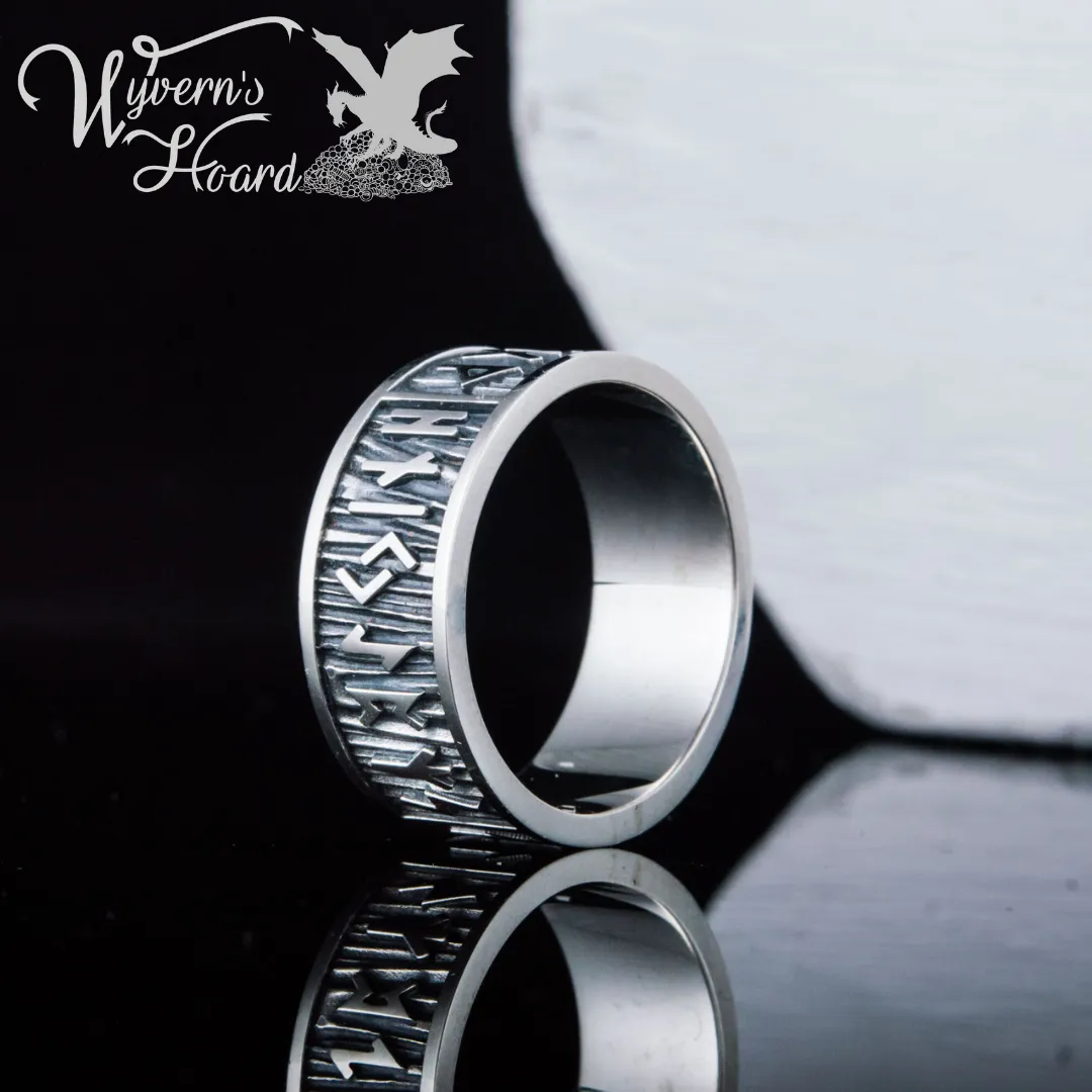 Elder Futhark Runes Ring