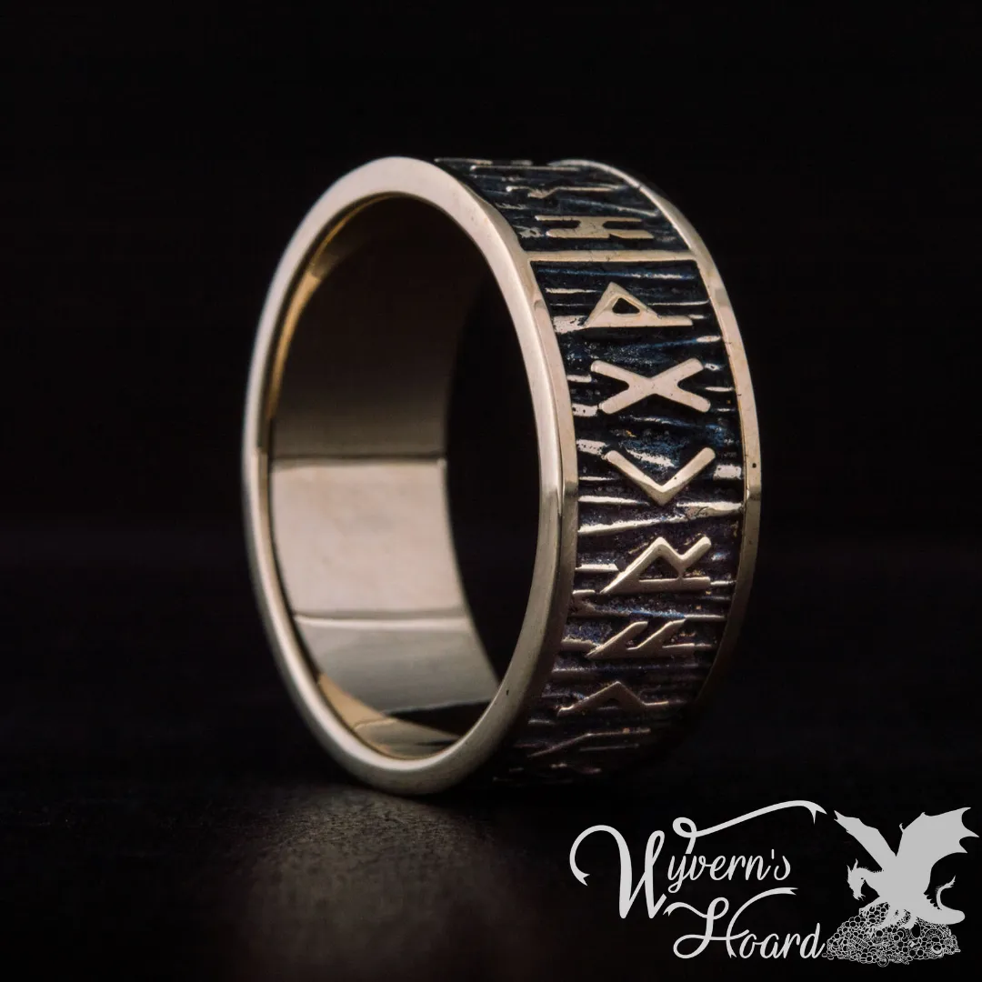 Elder Futhark Runes Ring