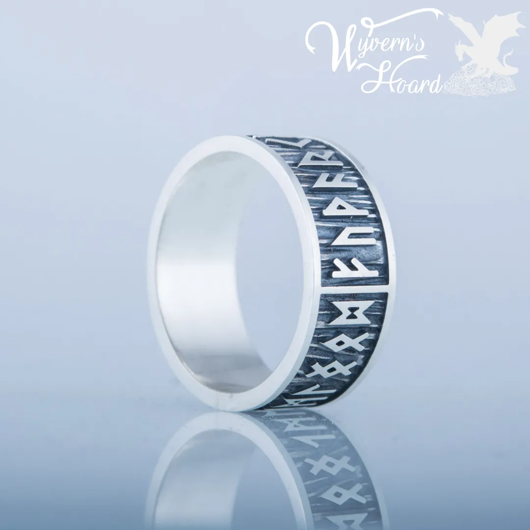 Elder Futhark Runes Ring