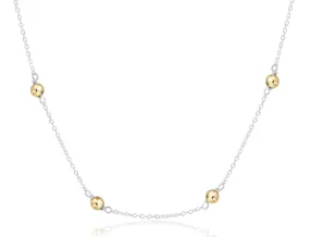 ENewton 17 Choker 4mm Mixed Metal Simplicity Necklace