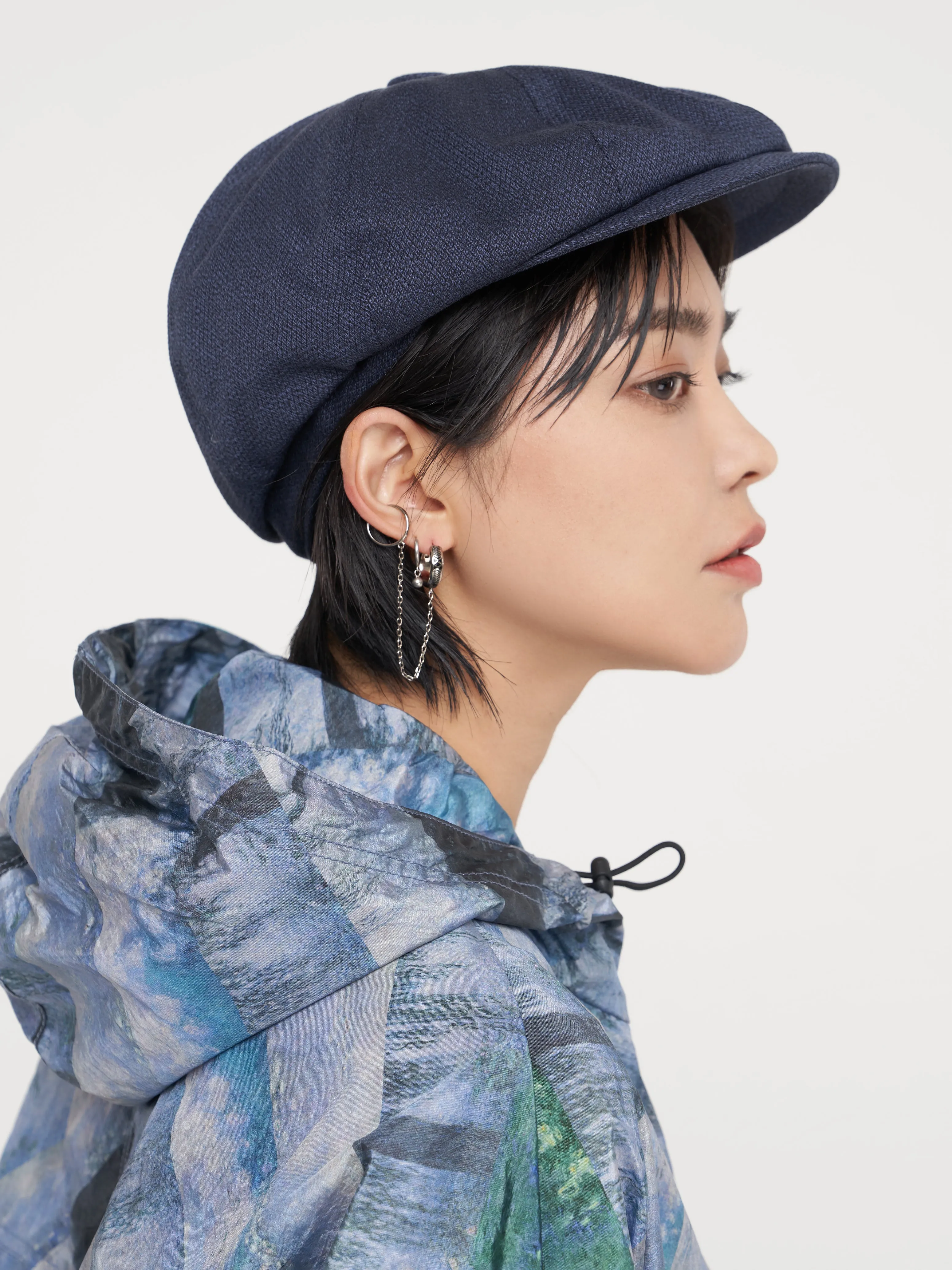 Fabric newsboy cap