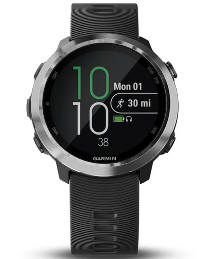 Garmin Forerunner 645 Music Smartwatch - GPS - Garmin Pay - Black Silicone Band