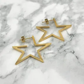 Golden Star Earrings