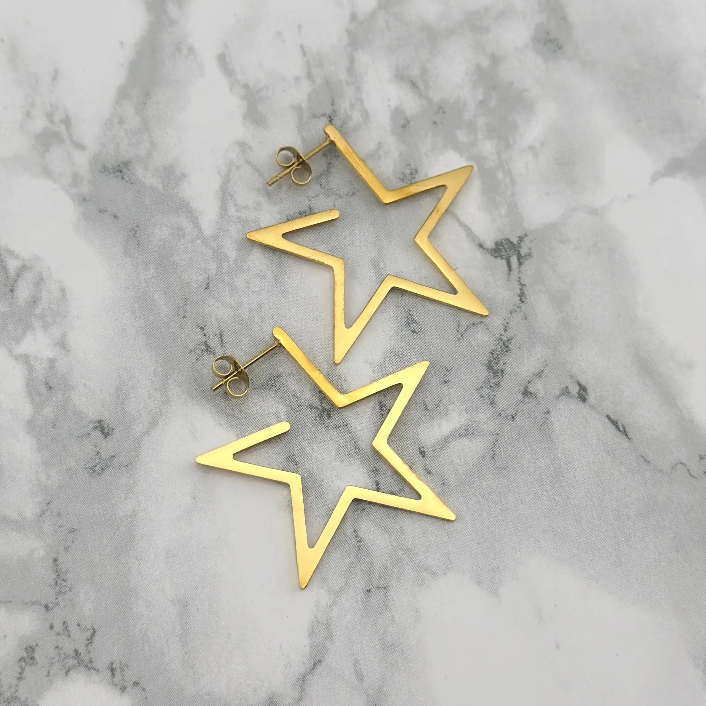 Golden Star Earrings