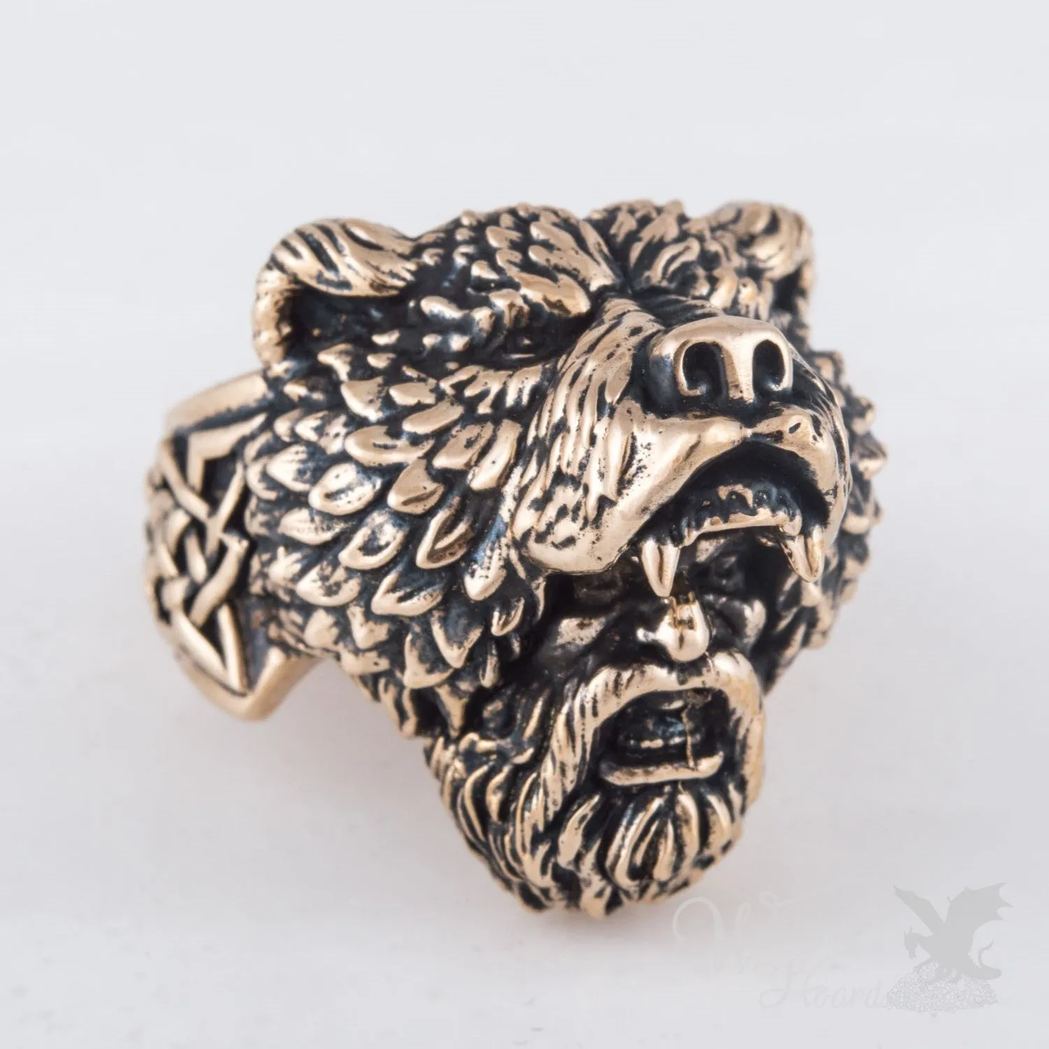 Handcrafted Viking Berserker Bear Ring