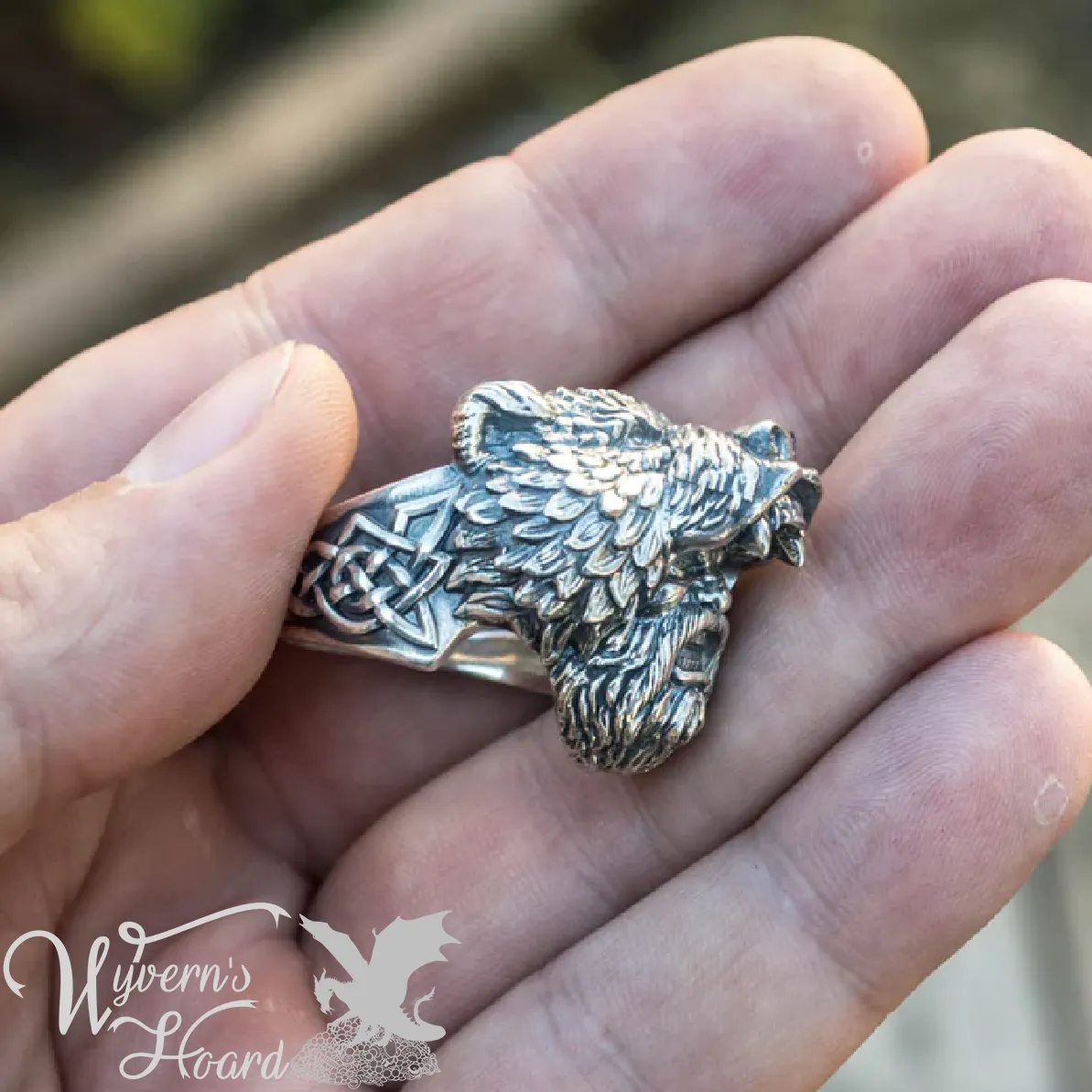 Handcrafted Viking Berserker Bear Ring