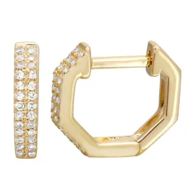 Hexagonal Diamond Hoops