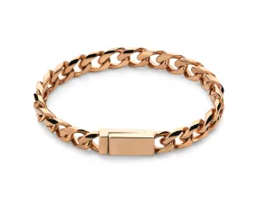 Initial chain bracelet rosé gold